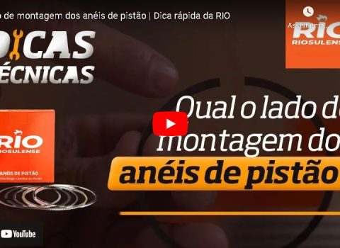 Lado de montagem dos anéis de pistão | Dica rápida da RIO